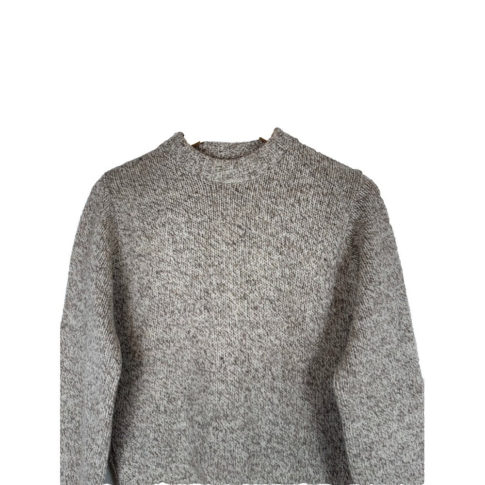 Vintage‎ L.L. Bean Wool Blend Sweater Size XS-Small Brown Heather Crewneck USA - Picture 4 of 8